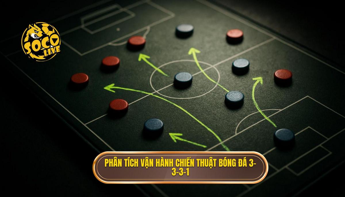 Phân tích Chuyên sâu về Vận hành Chiến thuật bóng đá 3-3-3-1