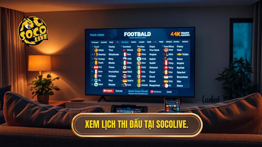 1. Xem lịch thi đấu tại Socolive.