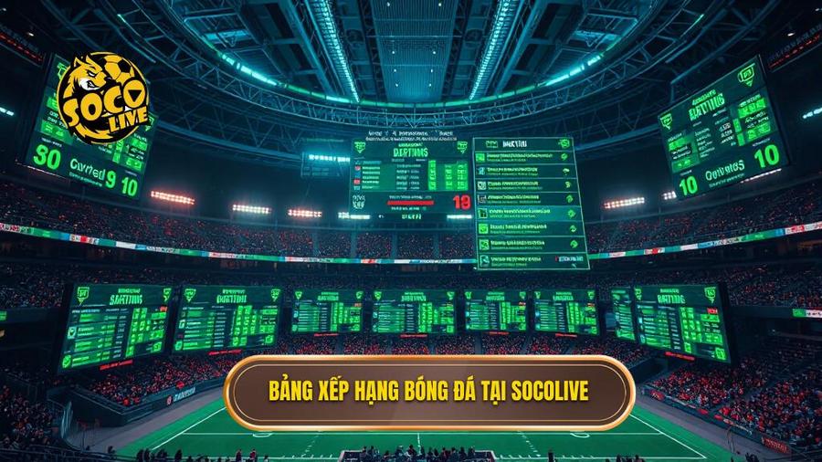 2. Bảng xếp hạng bóng đá tại Socolive