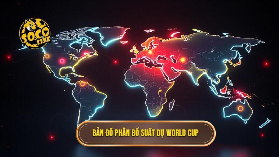 Bản đồ phân bổ suất dự World Cup